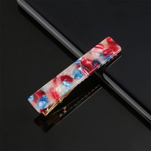 Metal Acetate Hair Clip | Leopard & Geometric Barrette | Big YAAD®Bagged