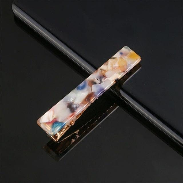Metal Acetate Hair Clip | Leopard & Geometric Barrette | Big YAAD®Bagged