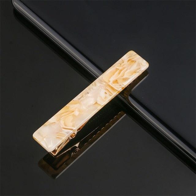 Metal Acetate Hair Clip | Leopard & Geometric Barrette | Big YAAD®Bagged
