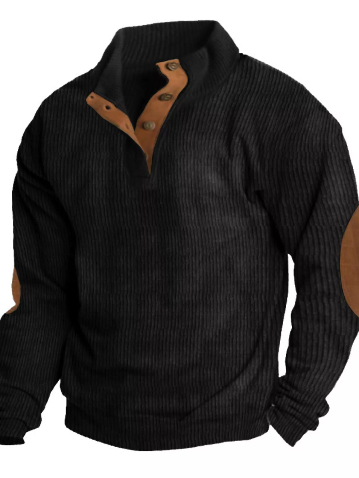 Men's Full Size Vintage Corduroy Long Sleeve Top Plus Size