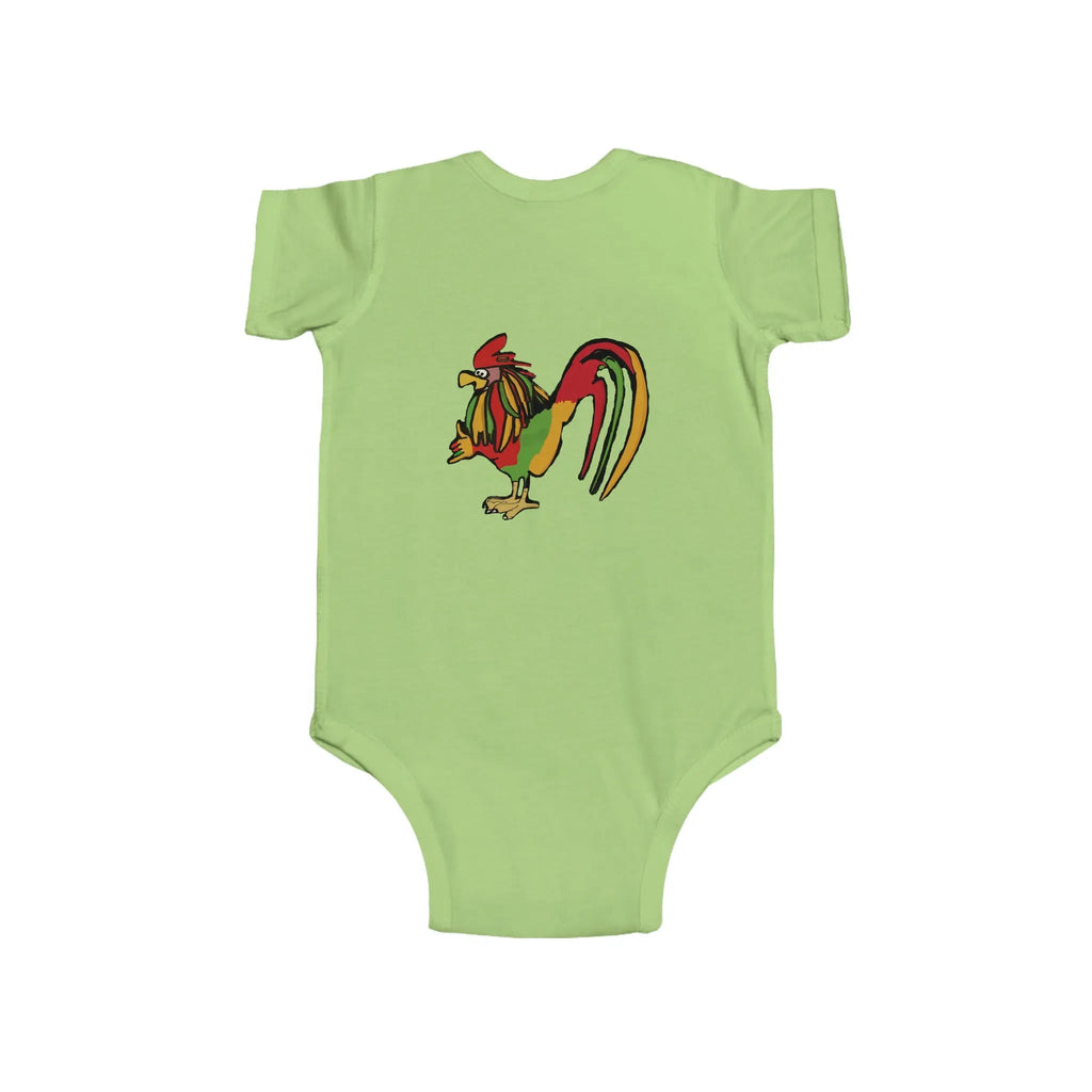 Infant Rasta Rooster Jersey Bodysuit