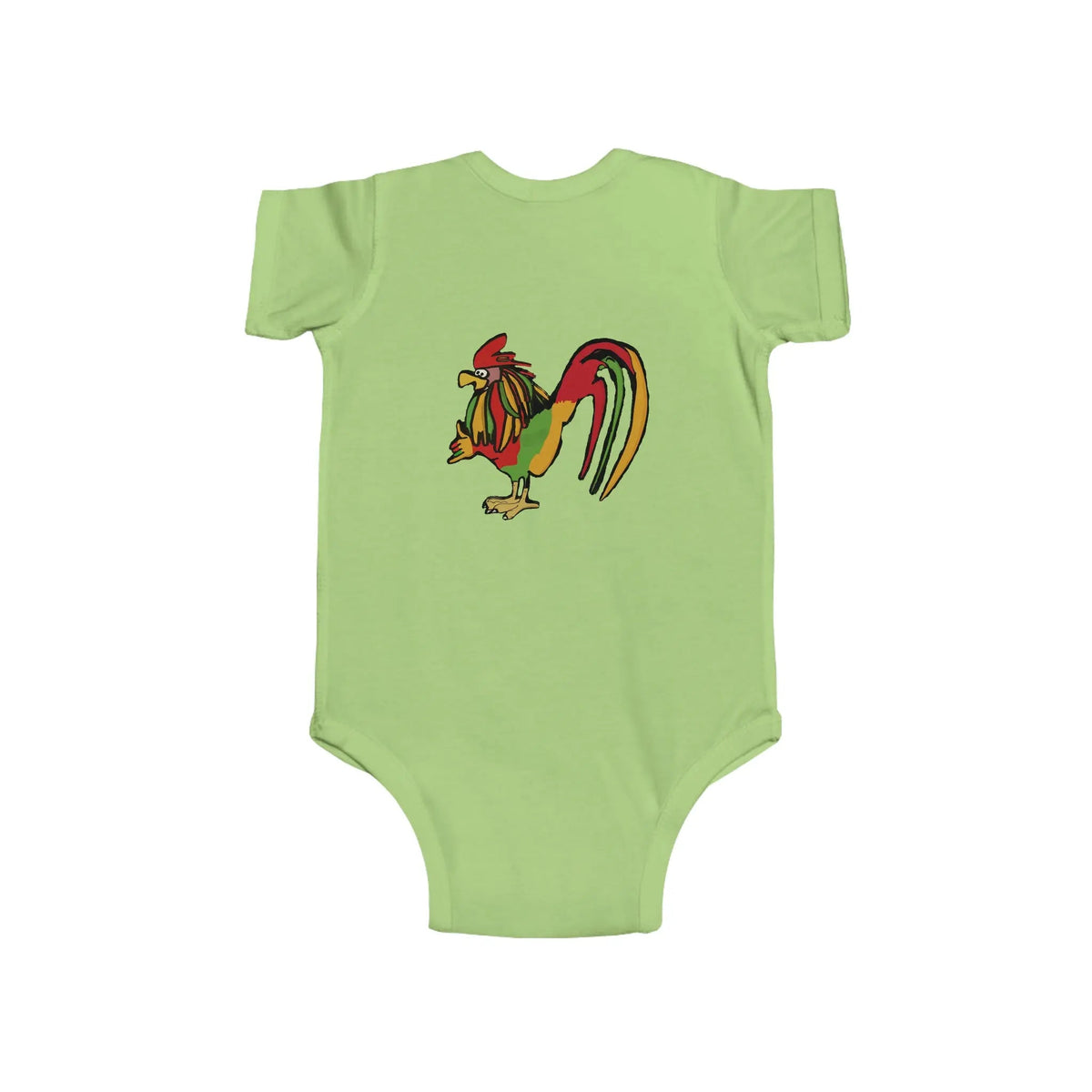 Infant Rasta Rooster Jersey Bodysuit