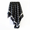 Polka-dot Print Headscarf Womens Faux Silk Scarf