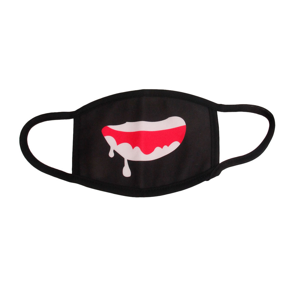 Fashion Face Mask Black Drooling Trendy Casual Accessory