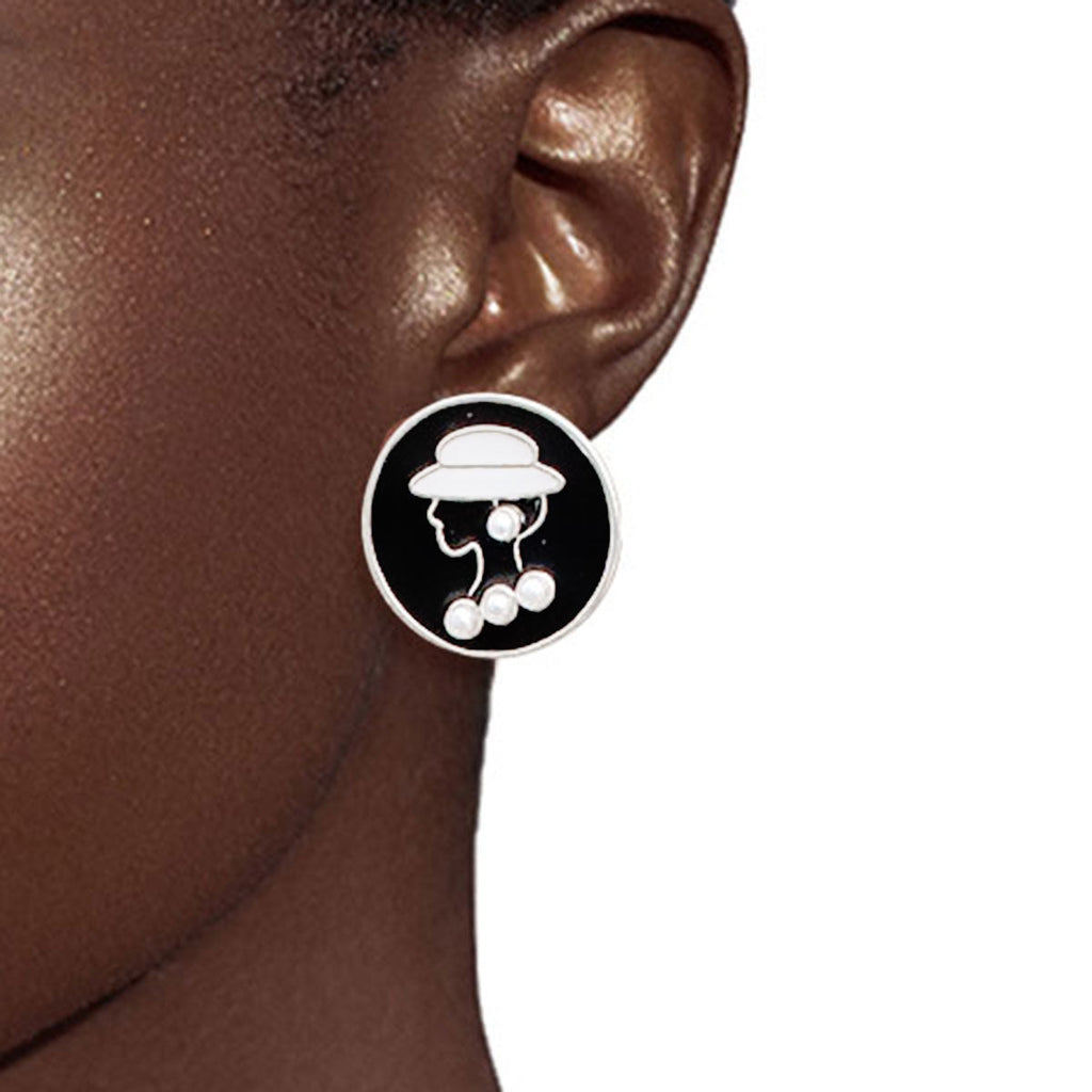 Silver Earring Set Trio Chic Designer-Inspired Stylish Jewelry