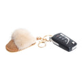 Keychain Bag Clip Sherpa Mule Accessory for Women Stylish Chic