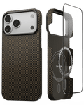 iPhone 17 Pro Max Case - Super Thin | Aramid Fiber | MagSafe - Brown|Black
