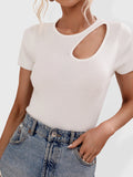 Modern Solid Color Loose Digging Fashion Sexy Slim Women's Knitwear