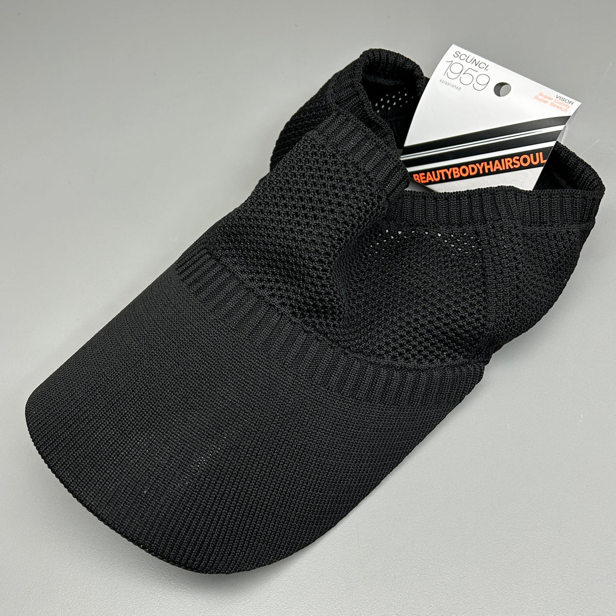SCUNCI 3-PACK! Visor Super Comfy Super Stretch 1959 Black (New)