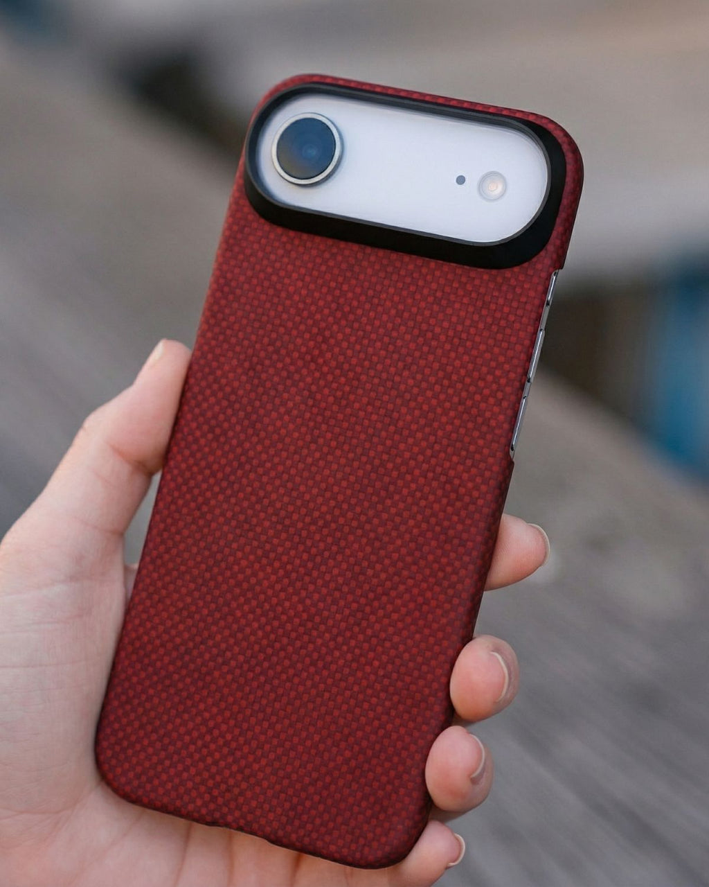 iPhone Air Case - Super Thin | Aramid Fiber | MagSafe - Crimson
