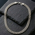 Men’s Stainless Steel 8mm Miami Chain Necklace 20in Trendy Jewelry