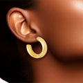 Small 14K Gold Hoop Earrings for Women – Stylish Solid Metal Jewelry