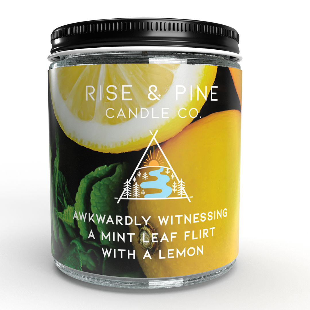 Lemon Mint Soy Wax Candle - 9oz