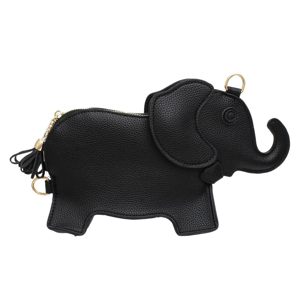 Women’s Black Elephant Crossbody Clutch Bag Stylish Fashion Handbag