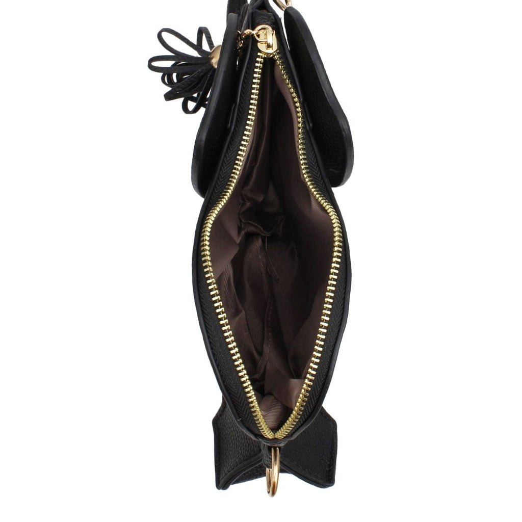 Women’s Black Elephant Crossbody Clutch Bag Stylish Fashion Handbag