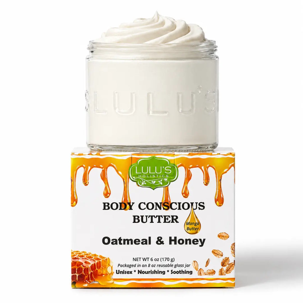 Oatmeal & Honey Whipped Mango Body Butter – Non-Greasy, Gentle Hydration
