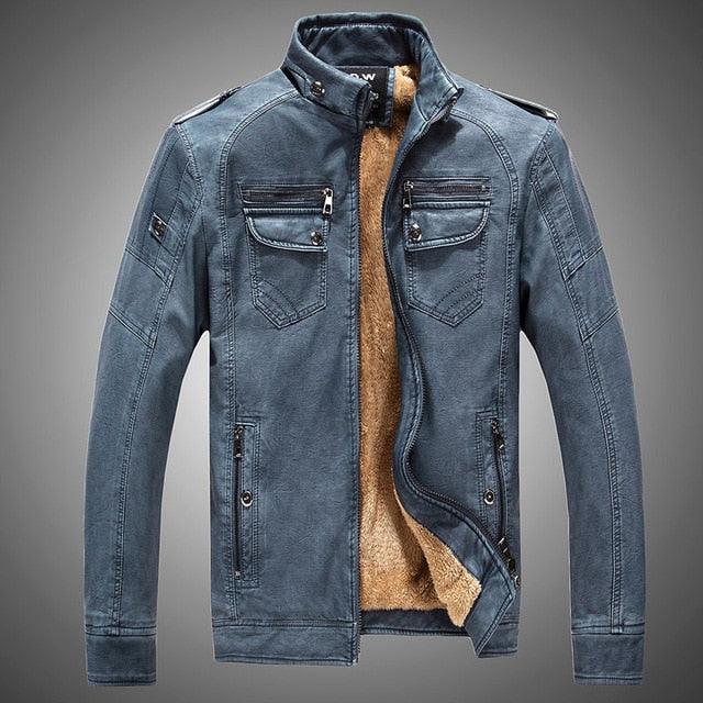 Luxury Black Motorcycle Jacket Classic Mens Slim Fit Short-Coat Collar PU Jackets Leather Jacket Vintage Collar Motorcycle PU Leather Winter Autumn Elegant Windproof Leather Coat For Men