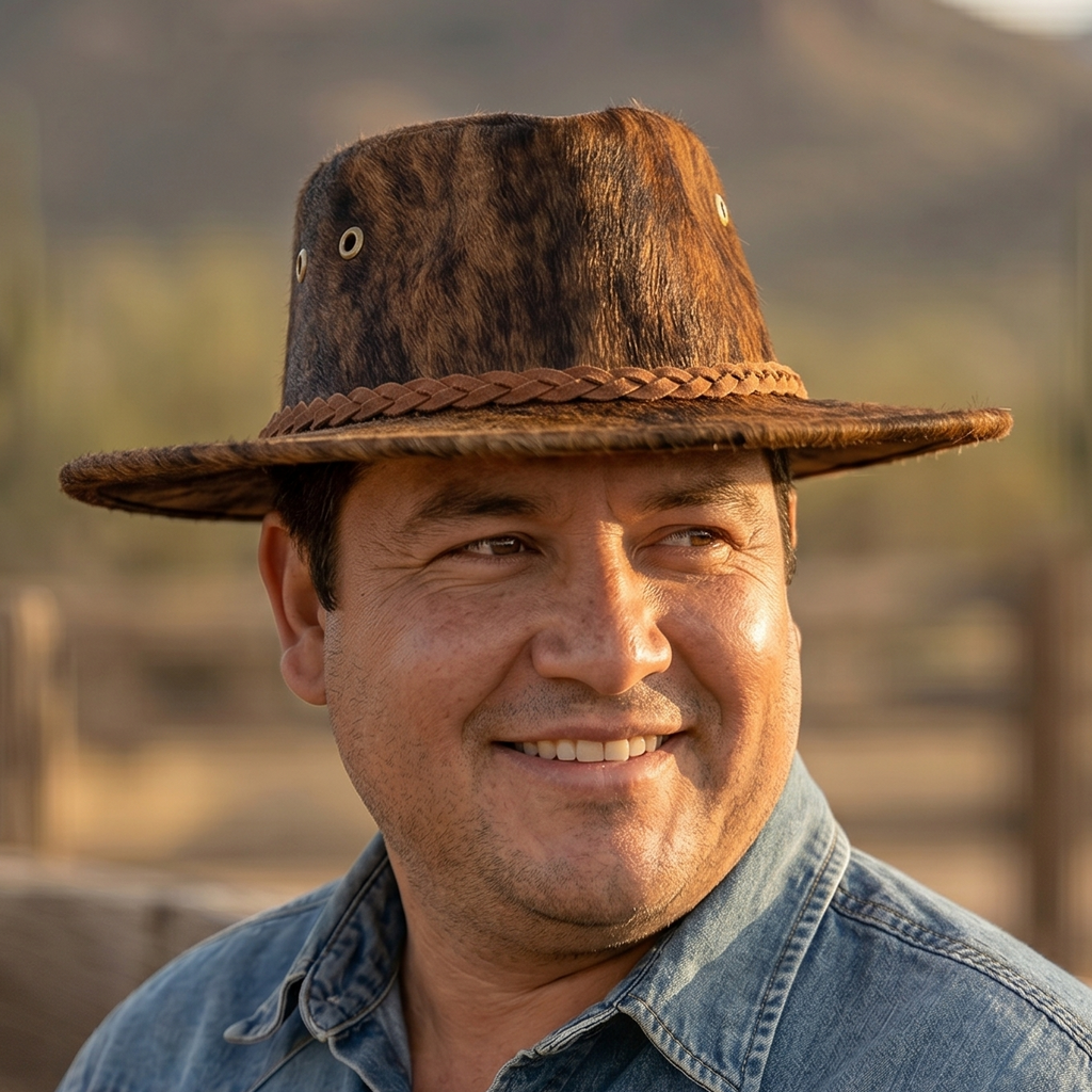 Wrangler Fur-on Hide Rancher Hat