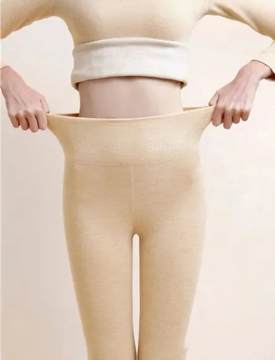 Fleece-lined High Waist Hip Lift Leggings