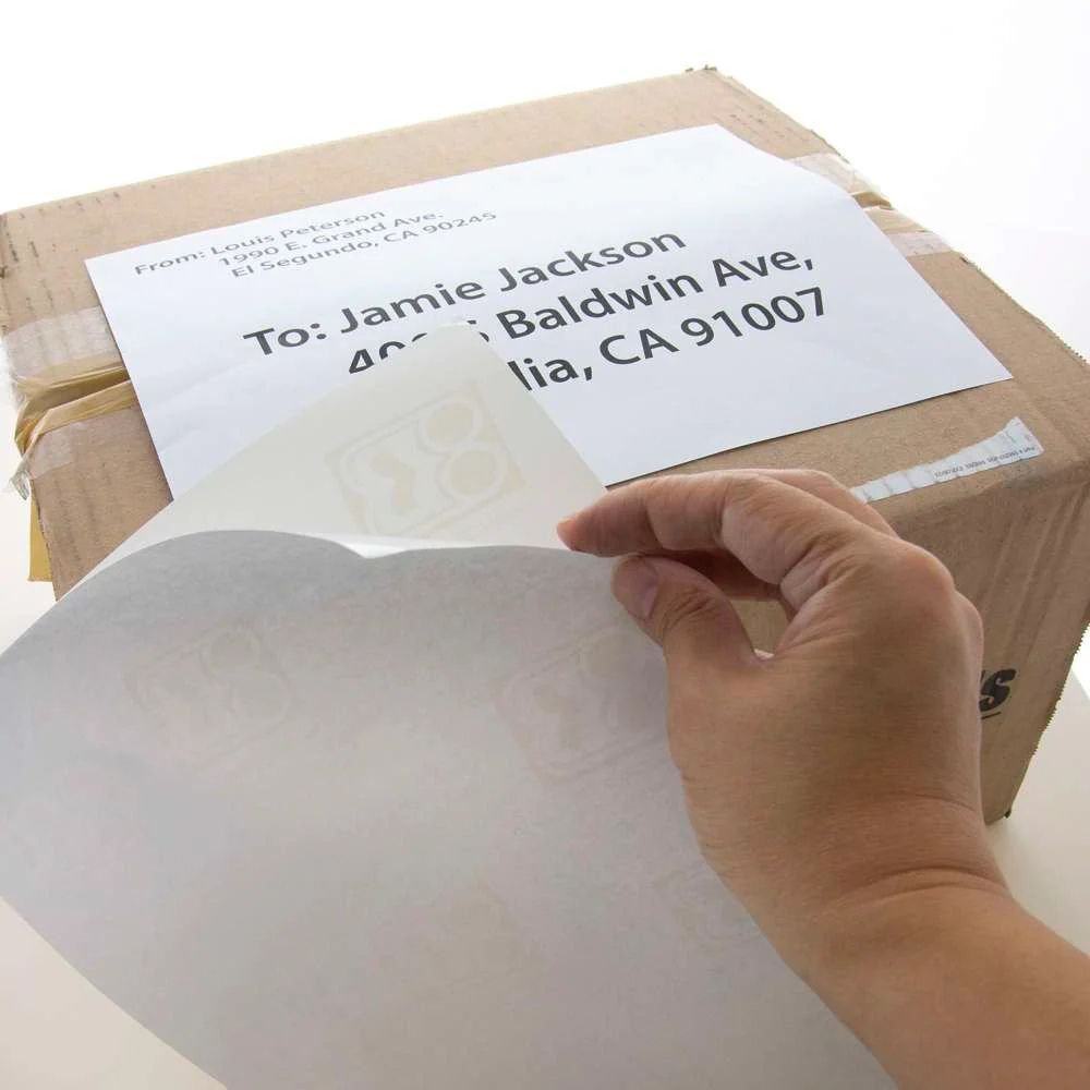 BAZIC White Multipurpose Labels Full Sheet 8.5" X 11" (10/Pack)