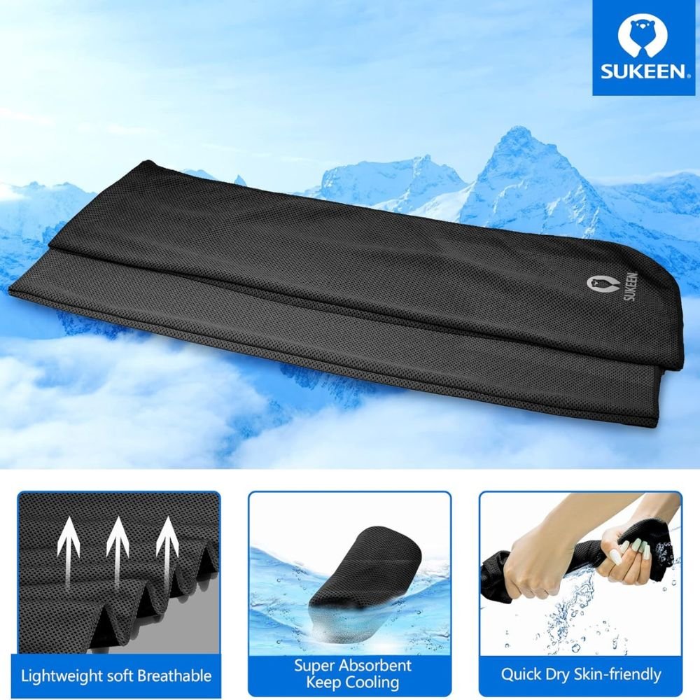 Soft Breathable 40"x12" Instant Cooling Sports & Workout Towel