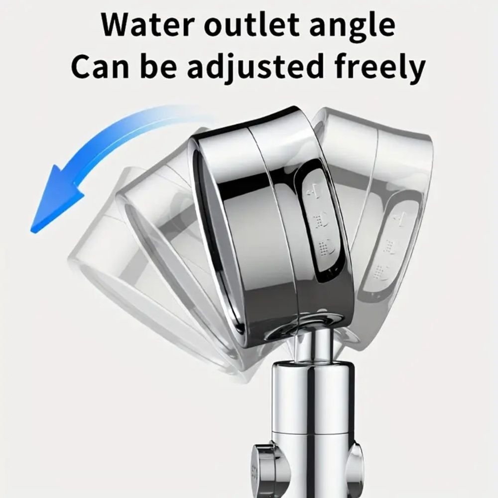 Circular 3 Speed High-pressure Handheld Shower Head