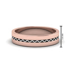 Mens Wave Comfort Fit Wedding Ring
