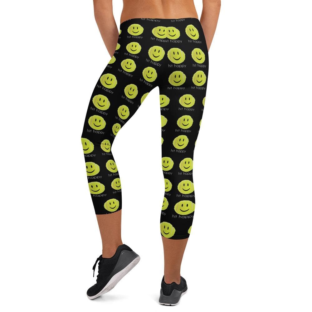 Hit Happy Tennis - Women's Capri Leggings