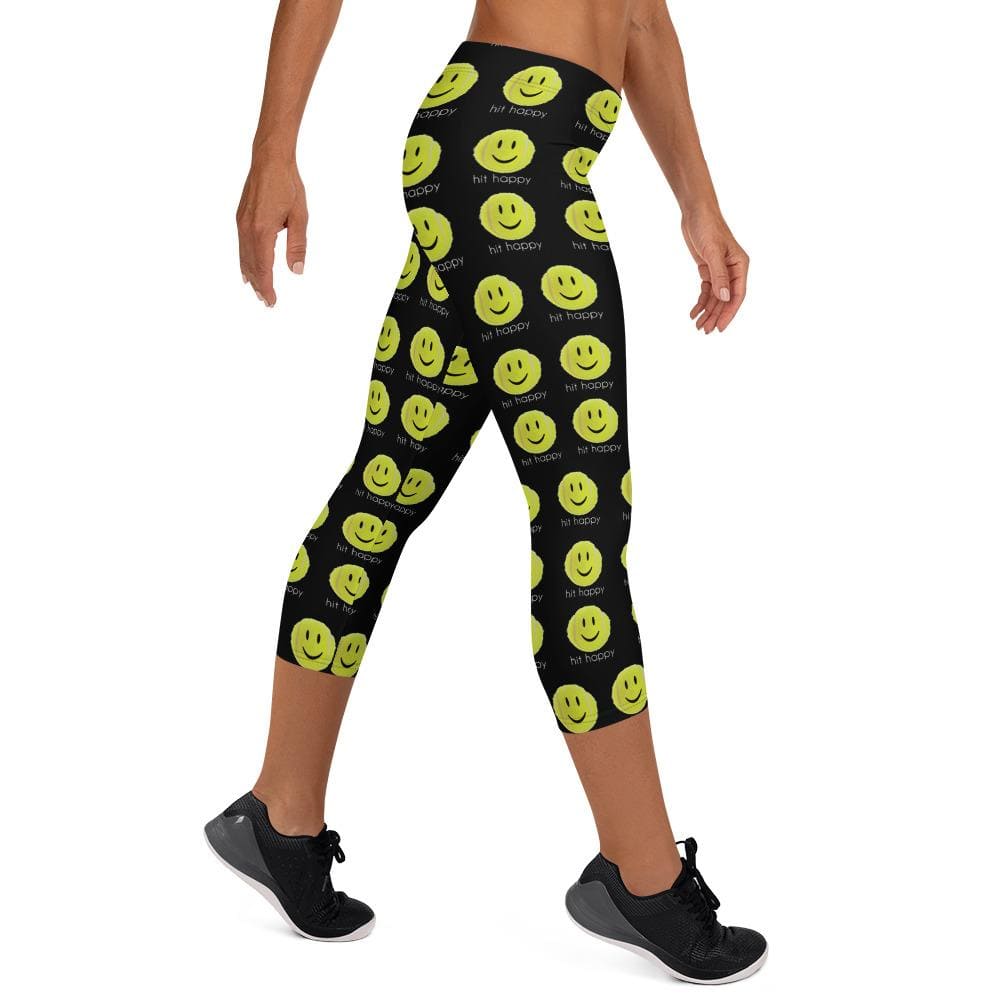 Hit Happy Tennis - Women's Capri Leggings