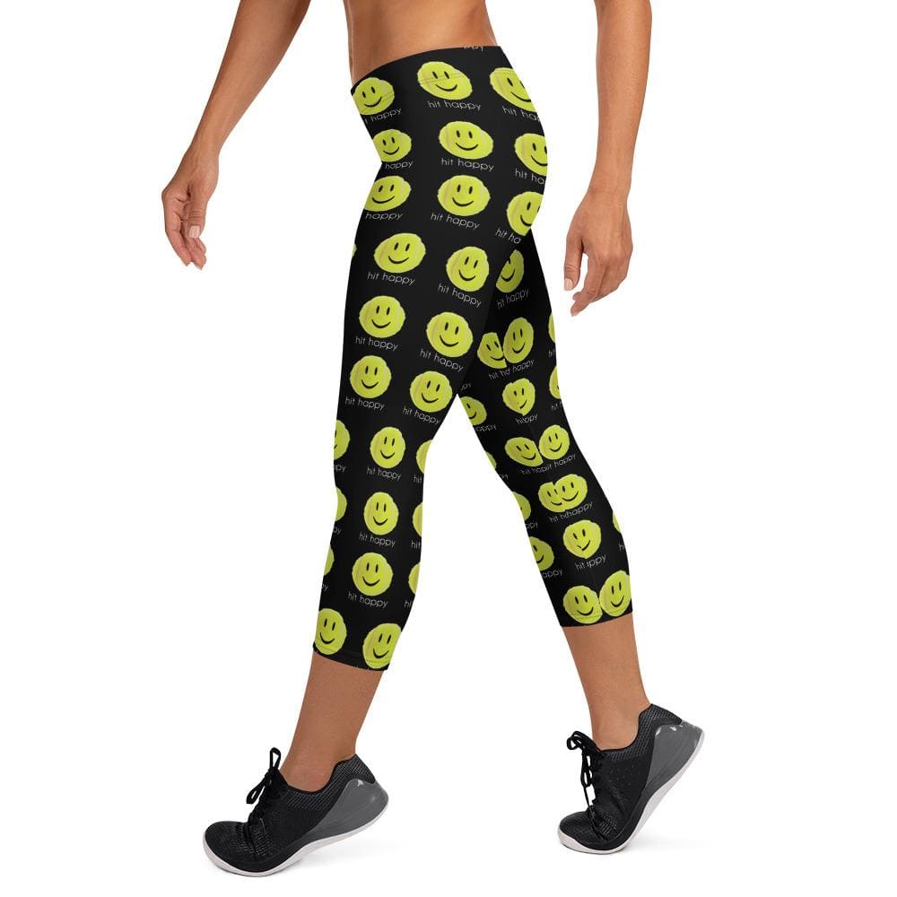 Hit Happy Tennis - Women's Capri Leggings