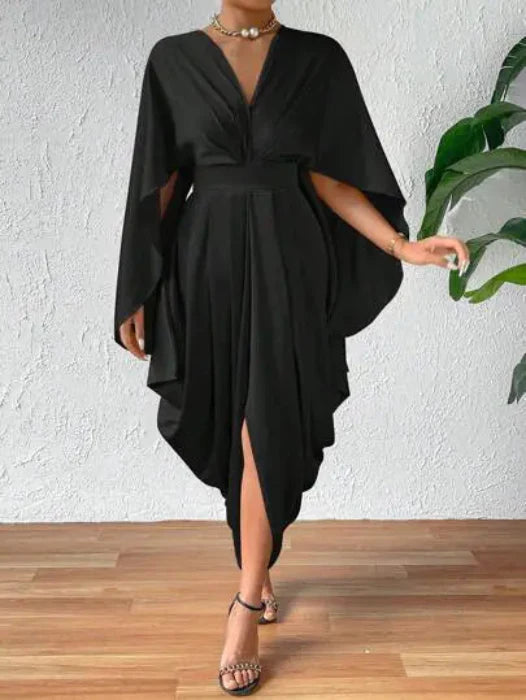 Pleated Wave Dress for Women