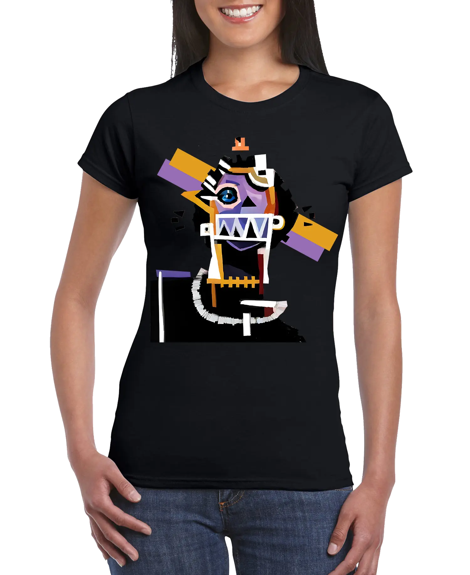 Neocubism Artwork Women’s Slim Fit T-shirt