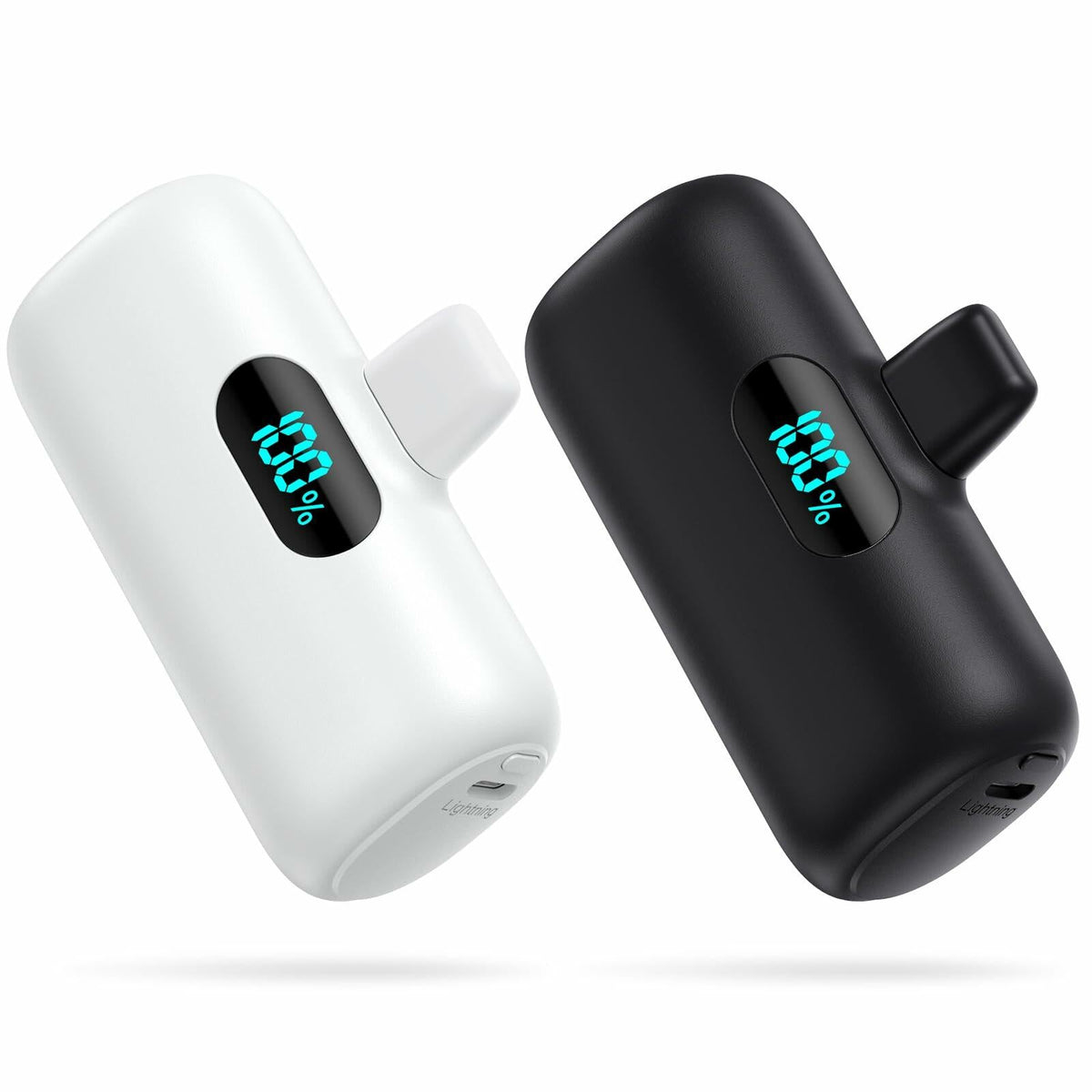 2-Pack Portable iPhone Chargers, 5000mAh, 15W PD