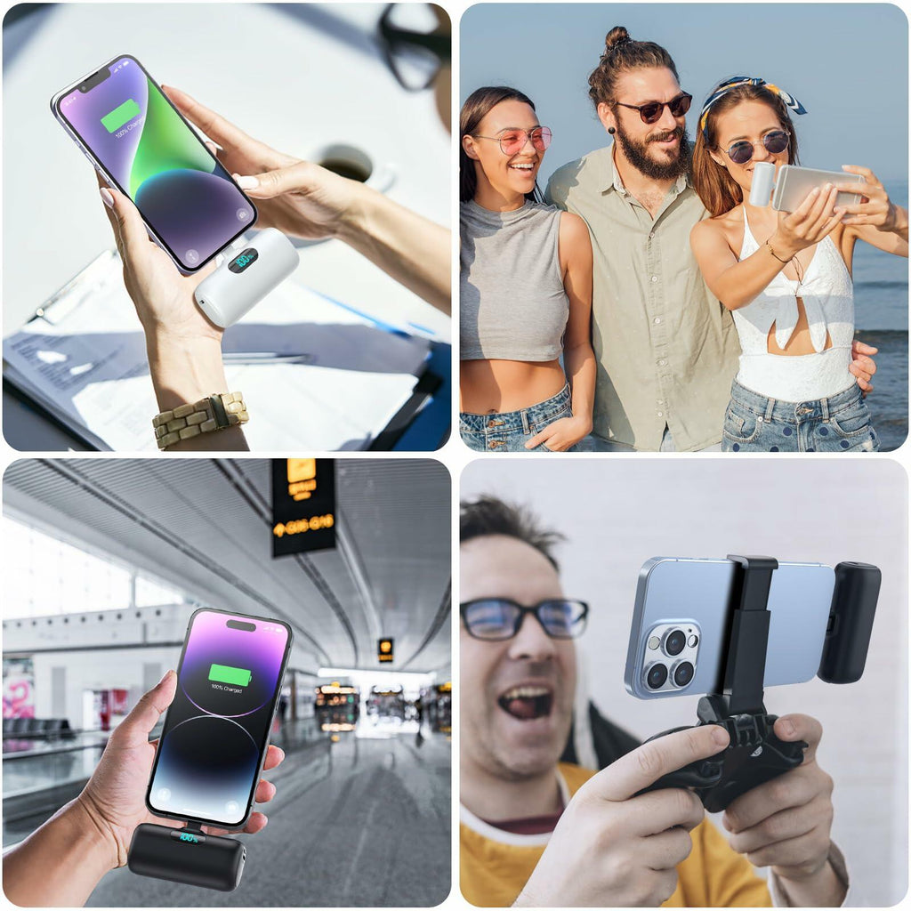 2-Pack Portable iPhone Chargers, 5000mAh, 15W PD