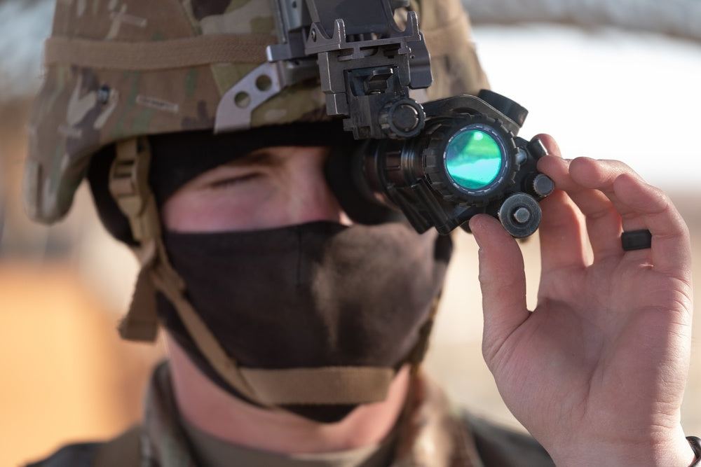 AN/PVS-14 Night Vision | Gen 3 White Phosphor 3000 FOM & Manual Gain | 50+ Hour Runtime