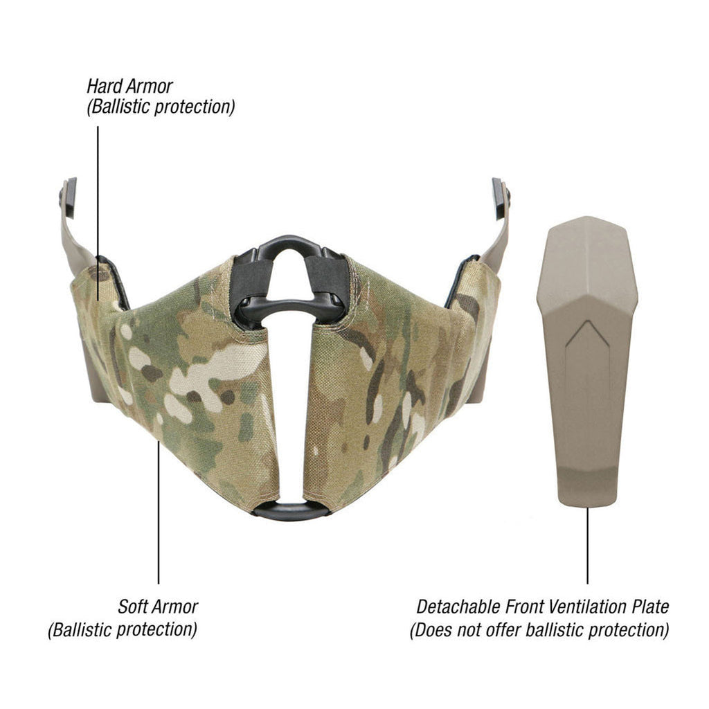 Ops-Core Gunsight Mandible | Fits FAST SF and XP Helmets (Upgraded to Force Mandible)