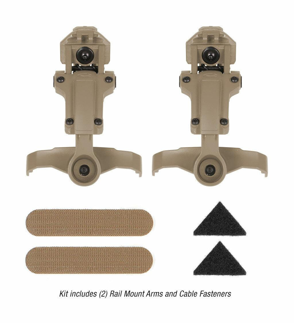 Ops-Core AMP Arms | Vented & Fixed Rail Mounts | Instant Heat Dump & NVG Balance