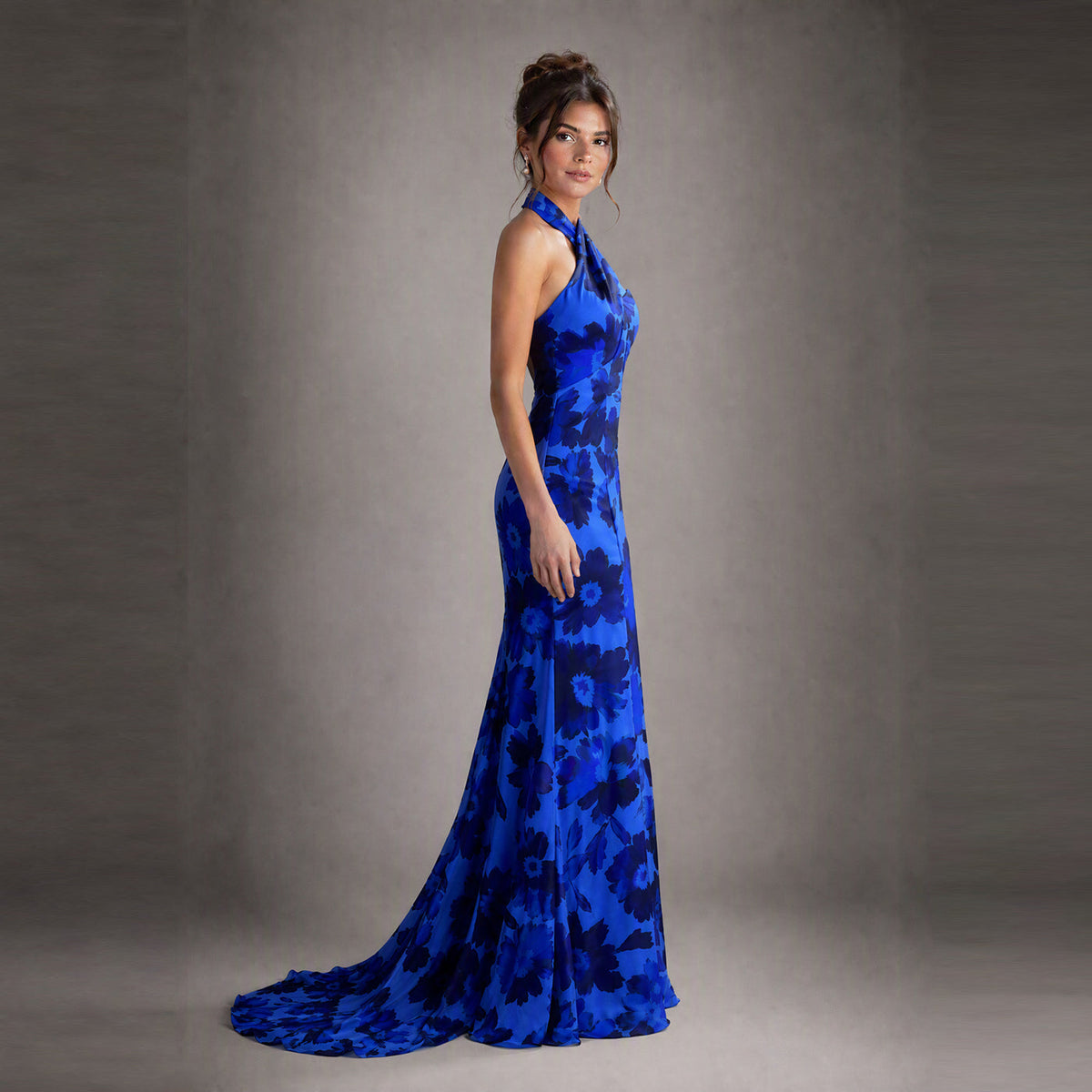 Cenia Signature Floral Halter Gown