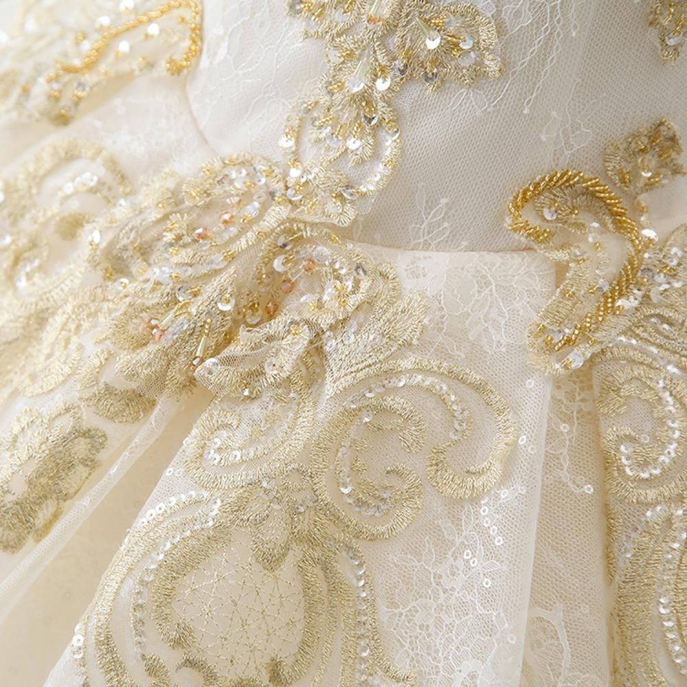 Gorgeous Ball Gown Wedding Dress with Beads EDL110
