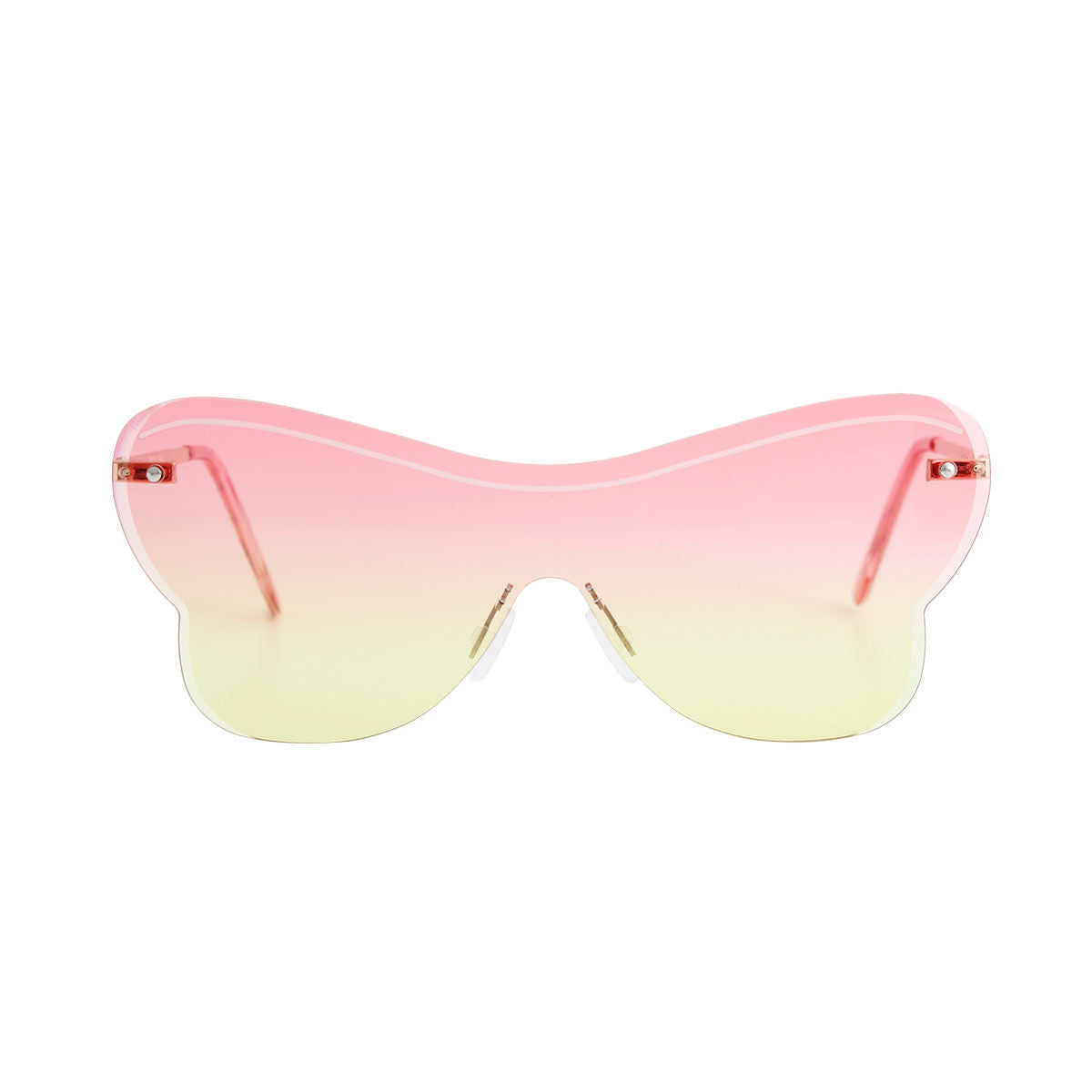 Butterfly One Piece Sunglasses Pink Stylish Fashion Accessory