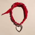 Red Bandana Charm Necklace