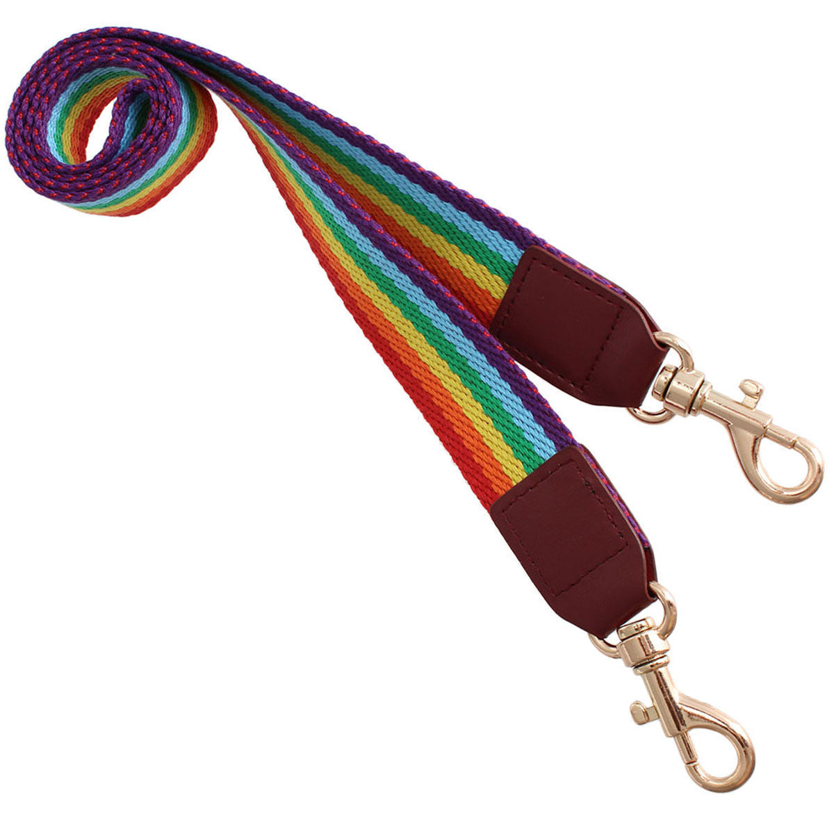 Canvas Bag Strap with Rainbow Stripe – Trendy Fashion Accessory
