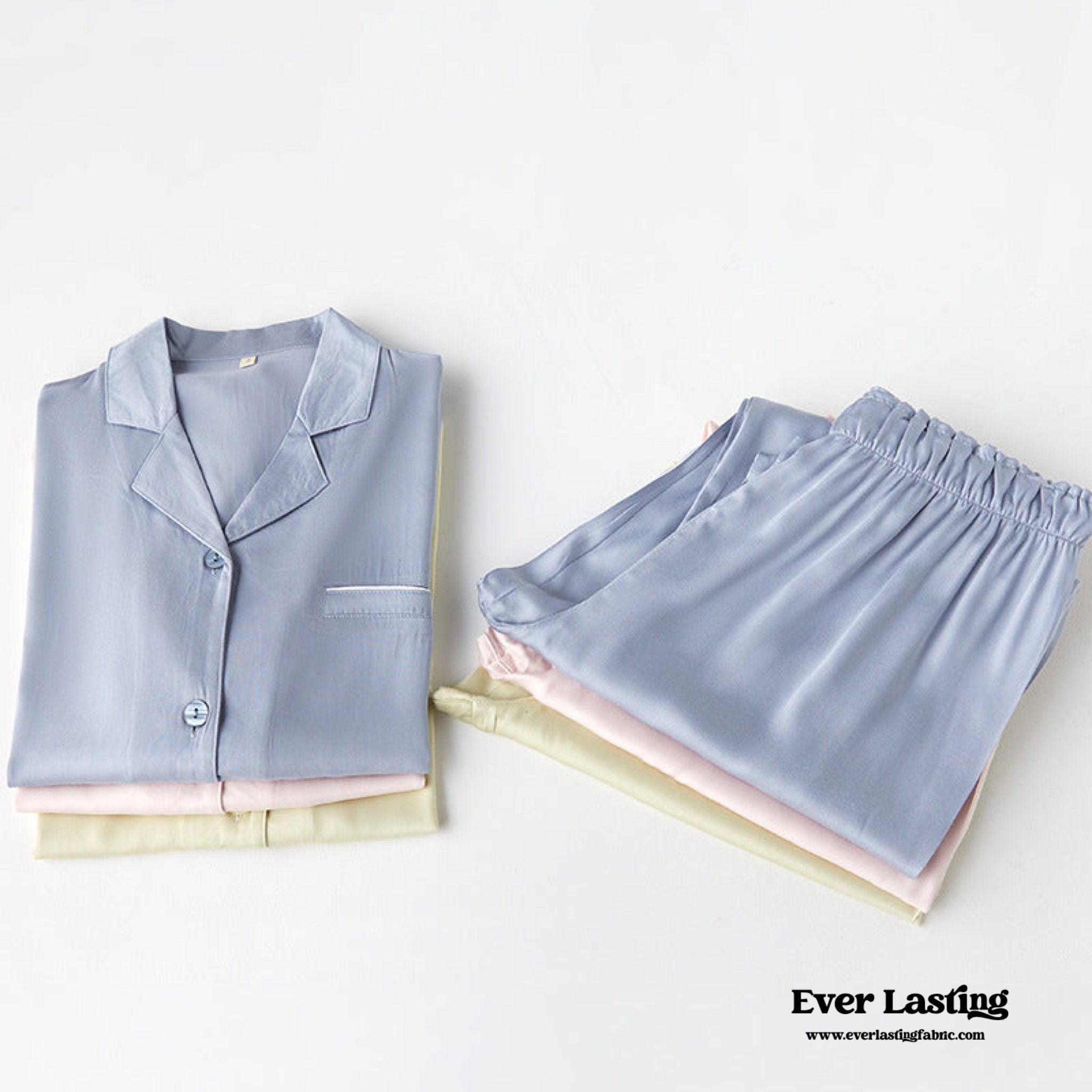 Silky Classic Morandi Silky Pajama Set / Pink