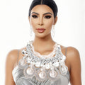 Statement Silver Teardrop Cascade Jewelry Ensemble – Stylish Elegant Accessory Set