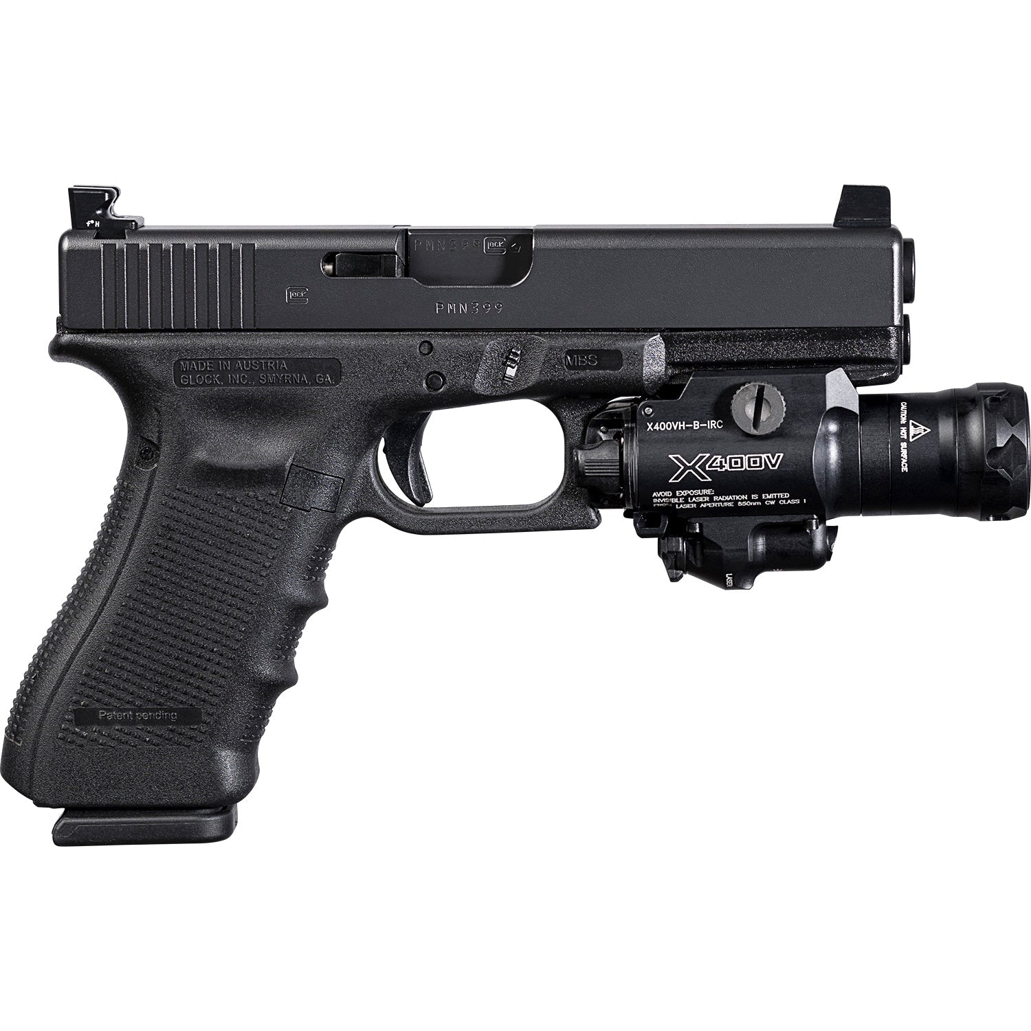 SureFire X400VH | 350 Lumens White Light & Infrared Laser | Fits MasterFire Holsters