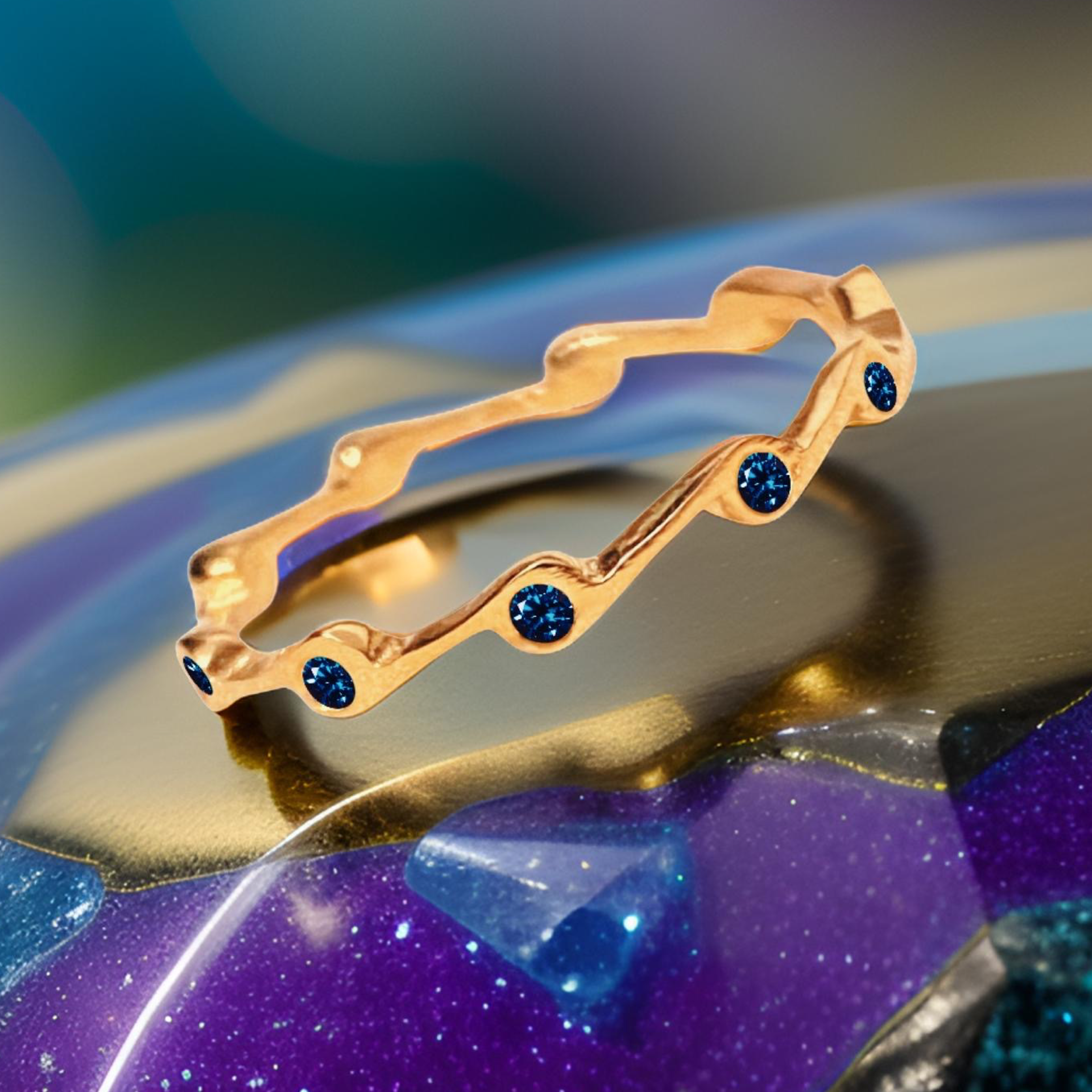 Alexandrite Birthstone Stacker Ring by The Urban Charm