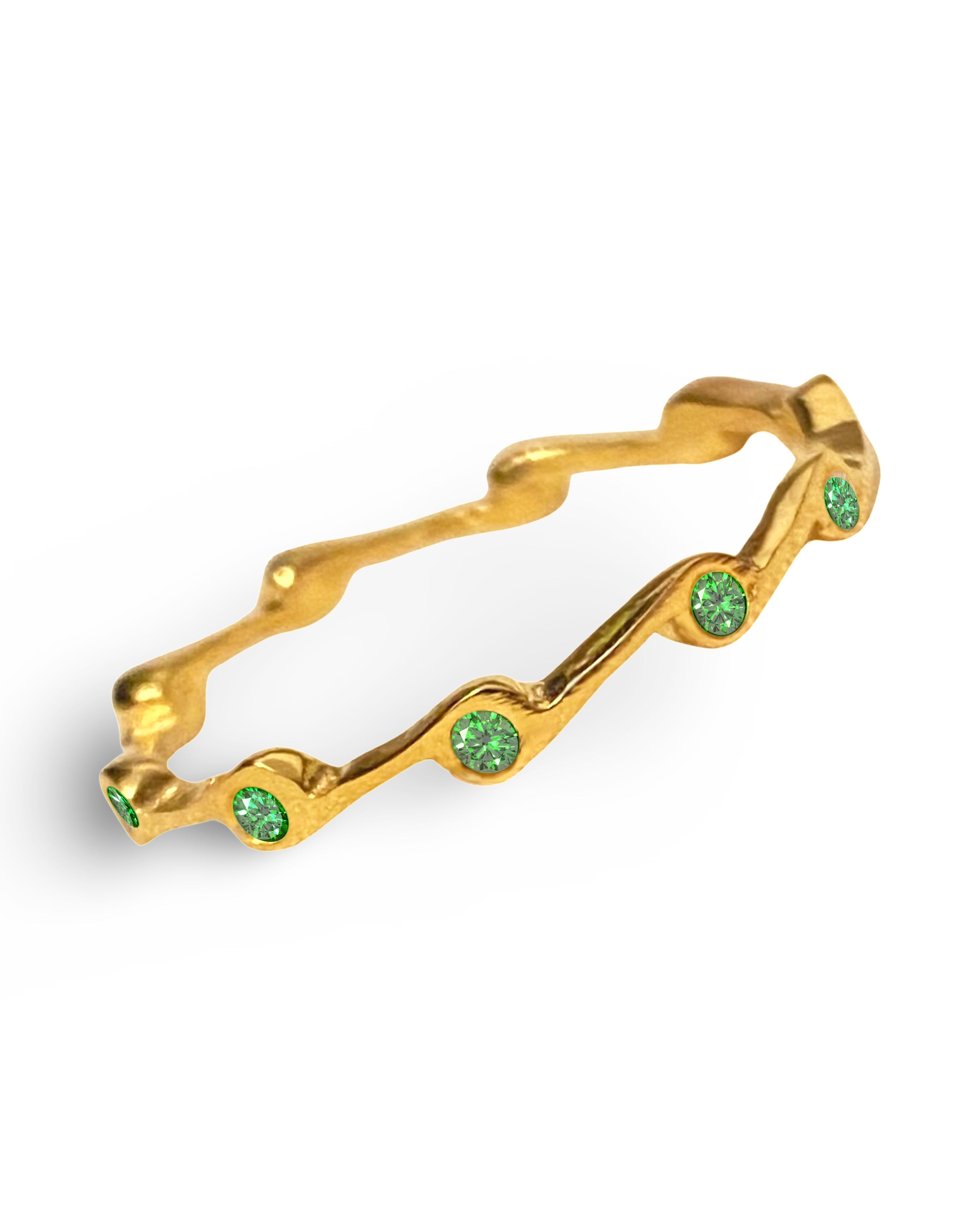 Peridot Birthstone Stacker Ring