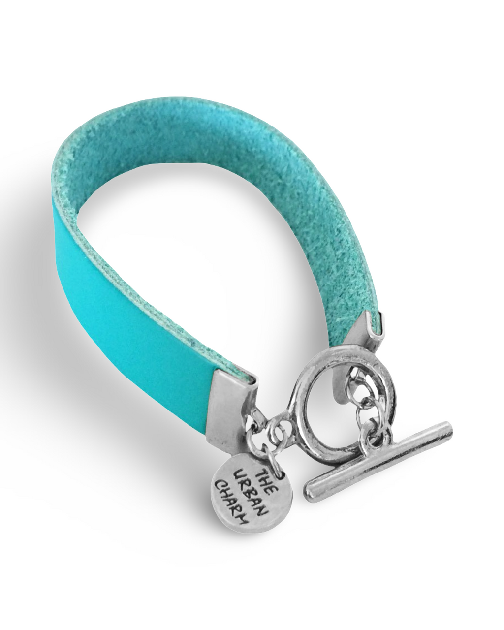 Turquoise Genuine Leather Color Band Bracelet