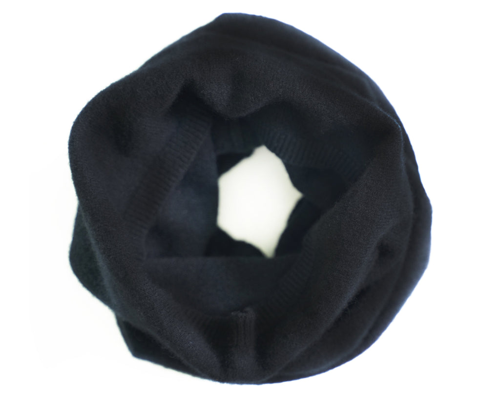 tittimitti® 100% Cashmere Knitted Neck Gaiter Warmer Loop Scarf for Men and Women