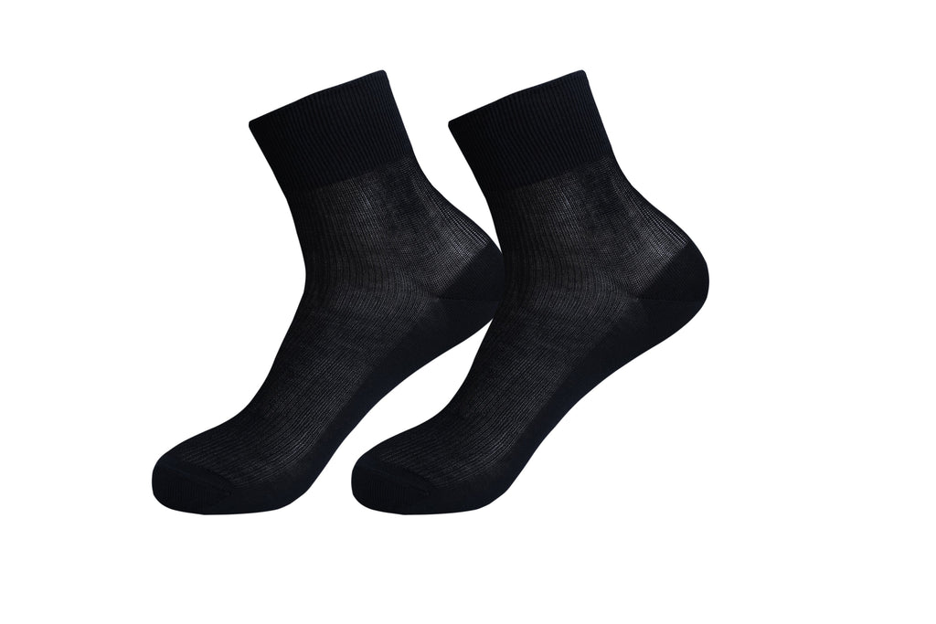tittimitti® 100% Mercerized "Filo di Scozia" Cotton Men's Dress & Trouser Socks 3-Pack. Made in Italy